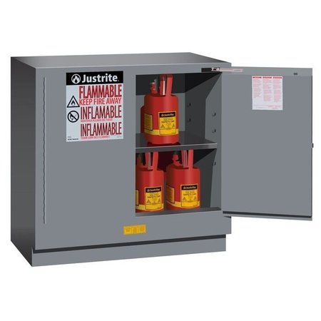 JUSTRITE SURE-GRIP® EX UNDERCOUNTER FLAMMABLE SAFETY CABINET, CAP. 22 GALLONS,  892323